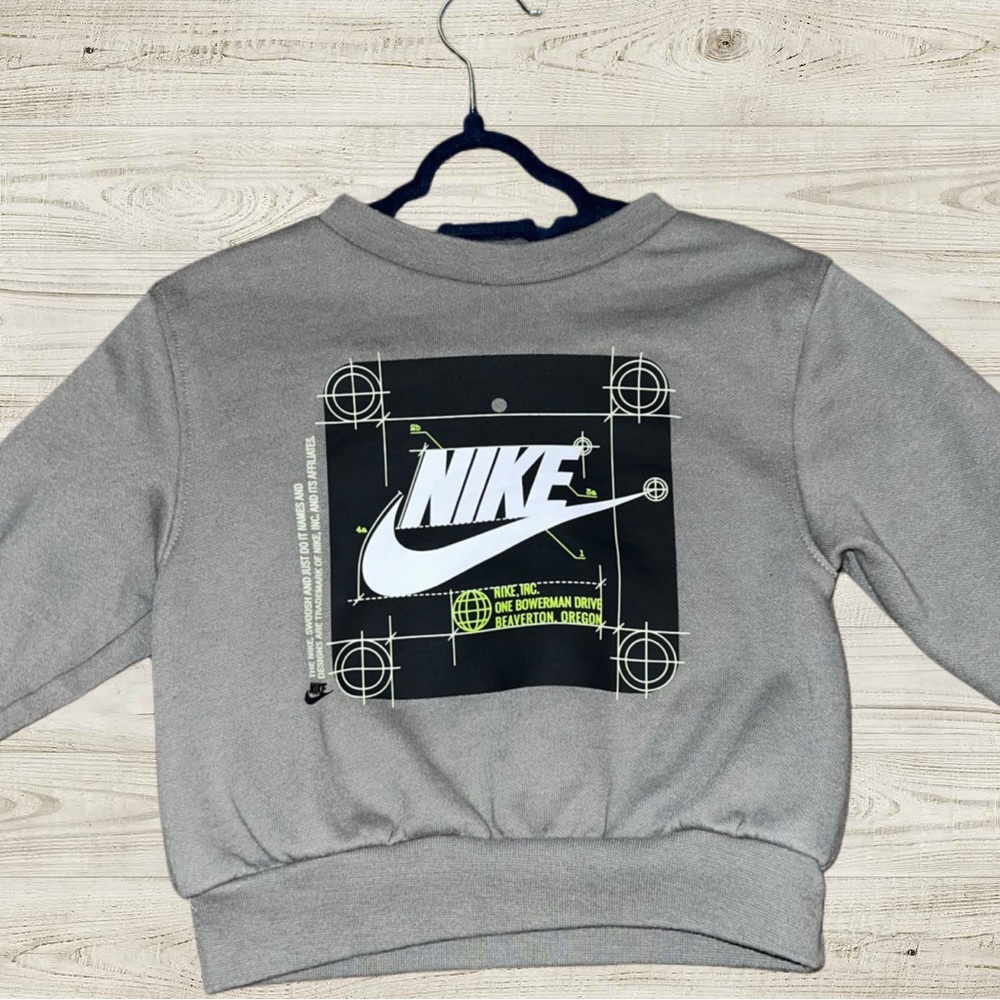 Nike Toddler Gray Graphic Hoodie